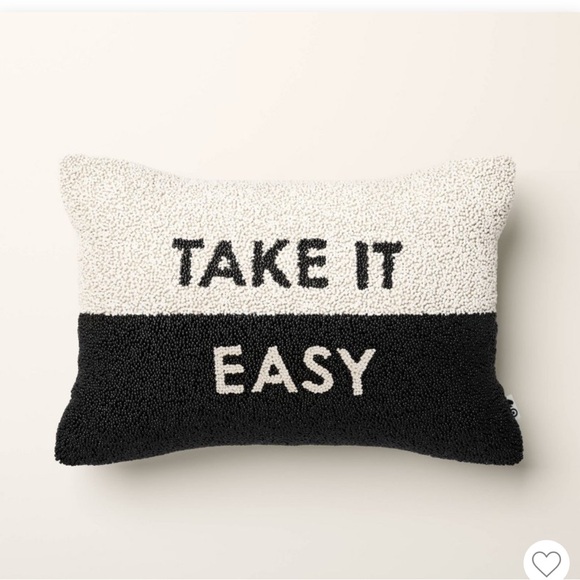 Kate Spade x Target Beaded Lumbar Throw Pillow Black/White Take it Easy NWT - Picture 1 of 2